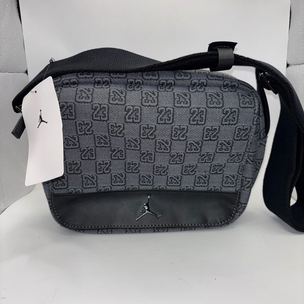 Jordan Jumpman Monogram Crossbody Bag Dark Smoke Grey 23 Jacquard MA0760-G9Q